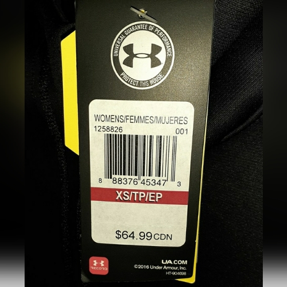 NOS Women's Sz XS BLK Under Armour STORM Hoodie, Winterwear COLDGEAR Pullover - Picture 4 of 12